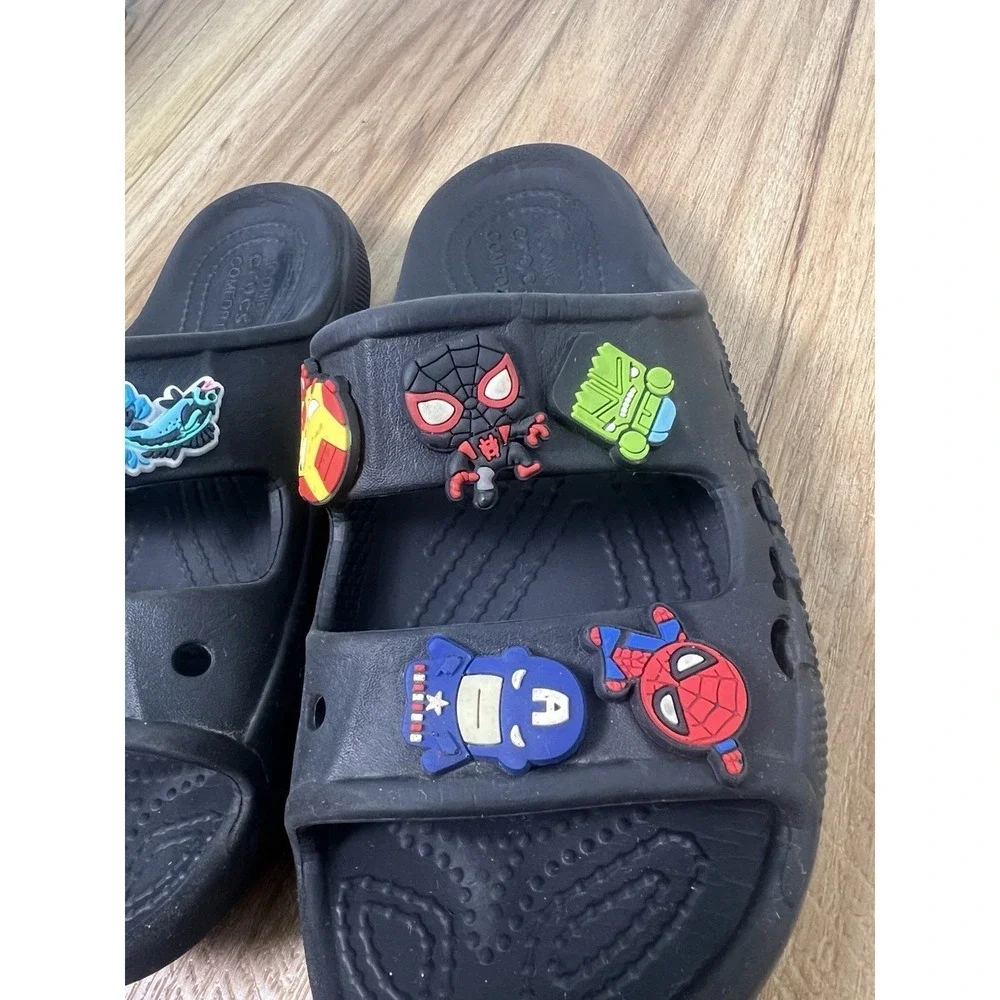 Crocs Iconic Comfort Men 4 Women‎ 6 + Jibbitz Avengers Marvel Fry McDonald's